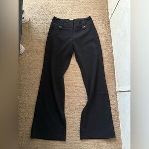 Iz Byer Black Pants with Yellow Trim